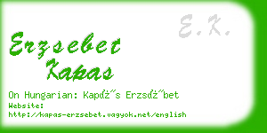 erzsebet kapas business card
